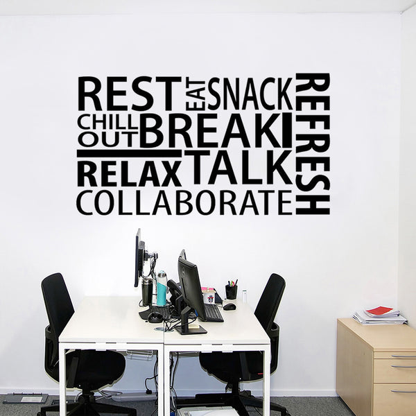Office Decor Inspirational Quotes Sayings Decal