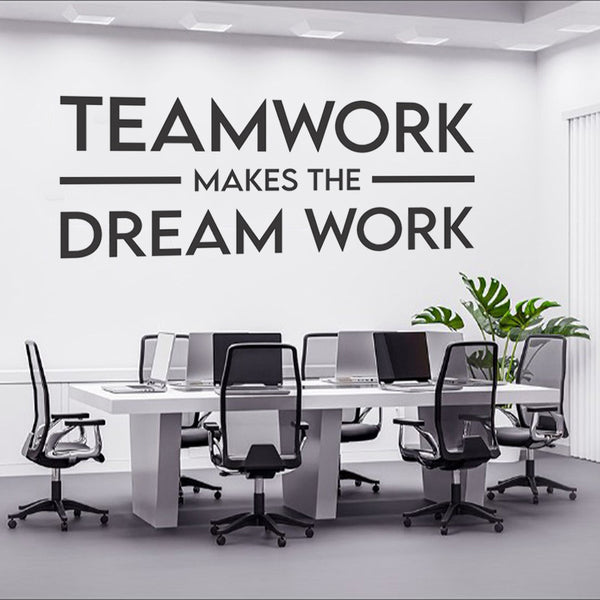 Teamwork Office Wall Vinyl Art Decor