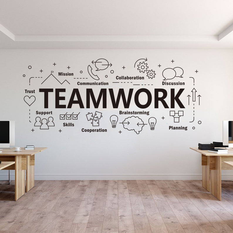 Teamwork Office Walll Decor Decal