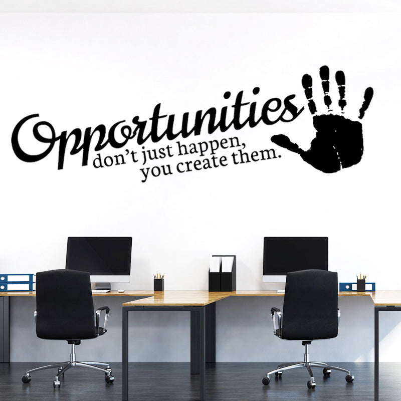 create opportunities- office wall decals