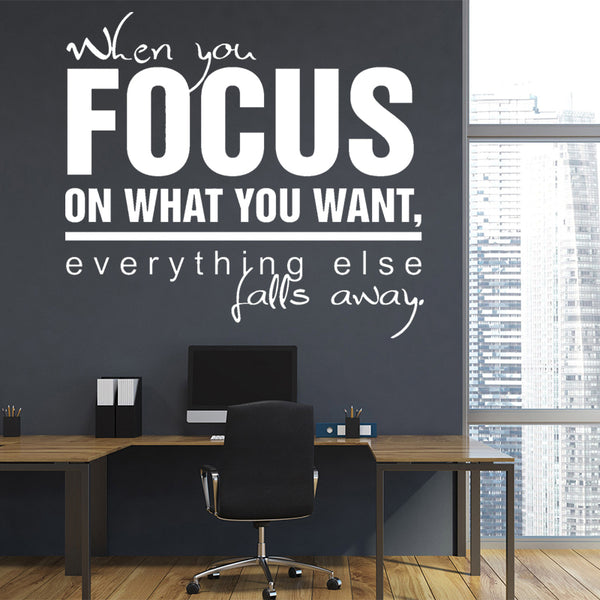 focus - office quotes wall decals
