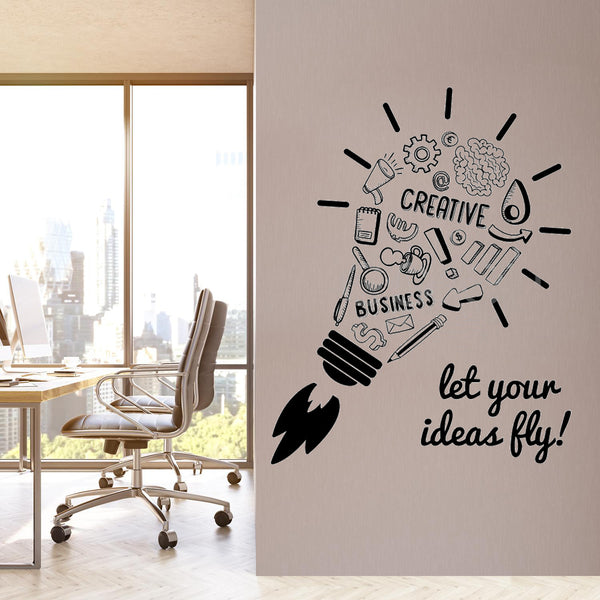 let your ideas fly Vinyl Wall Decal