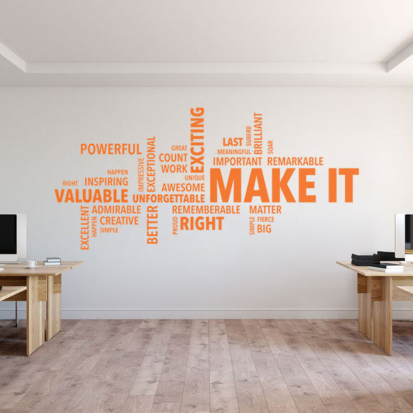 make it - office quotes wall decal