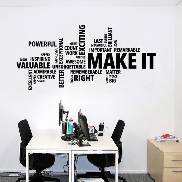 make it - office quotes wall decal