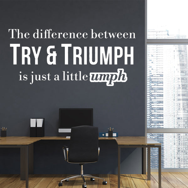 motivational wall quote artwork decals