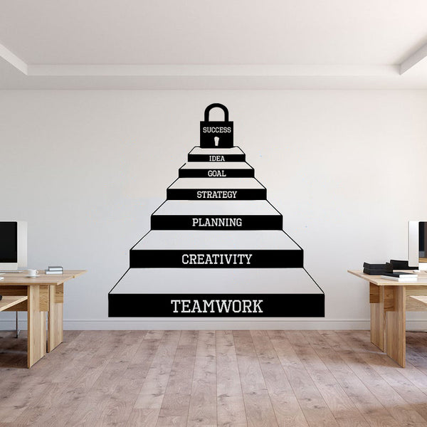 Alert your team members what make success-office decal